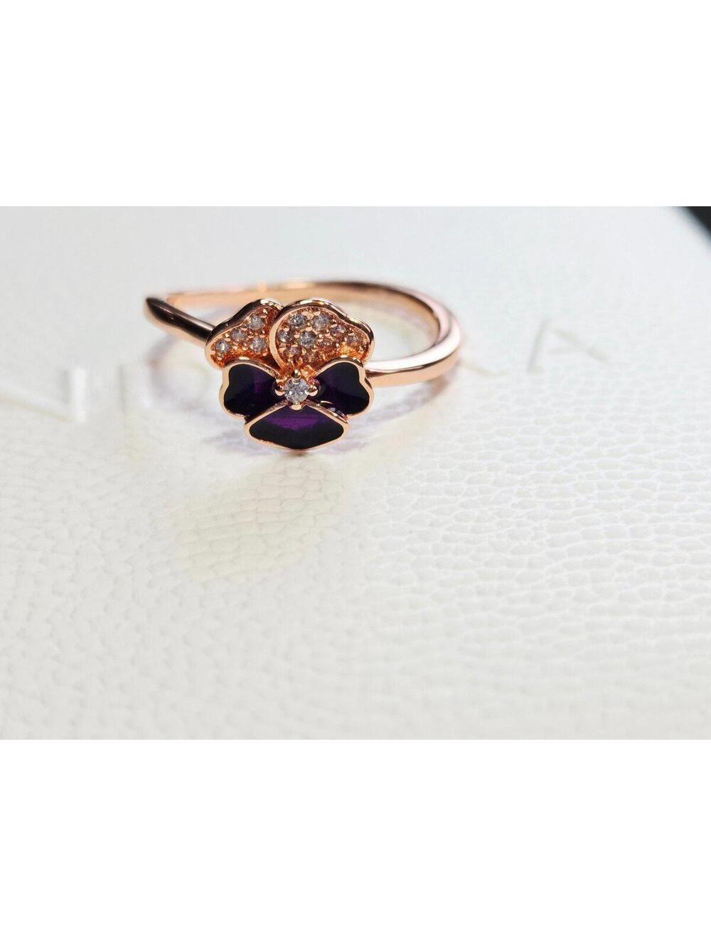 Pandora ale met cubic zirconia flower ring